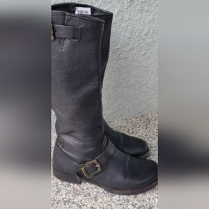Frye Black Leather Women's Boots